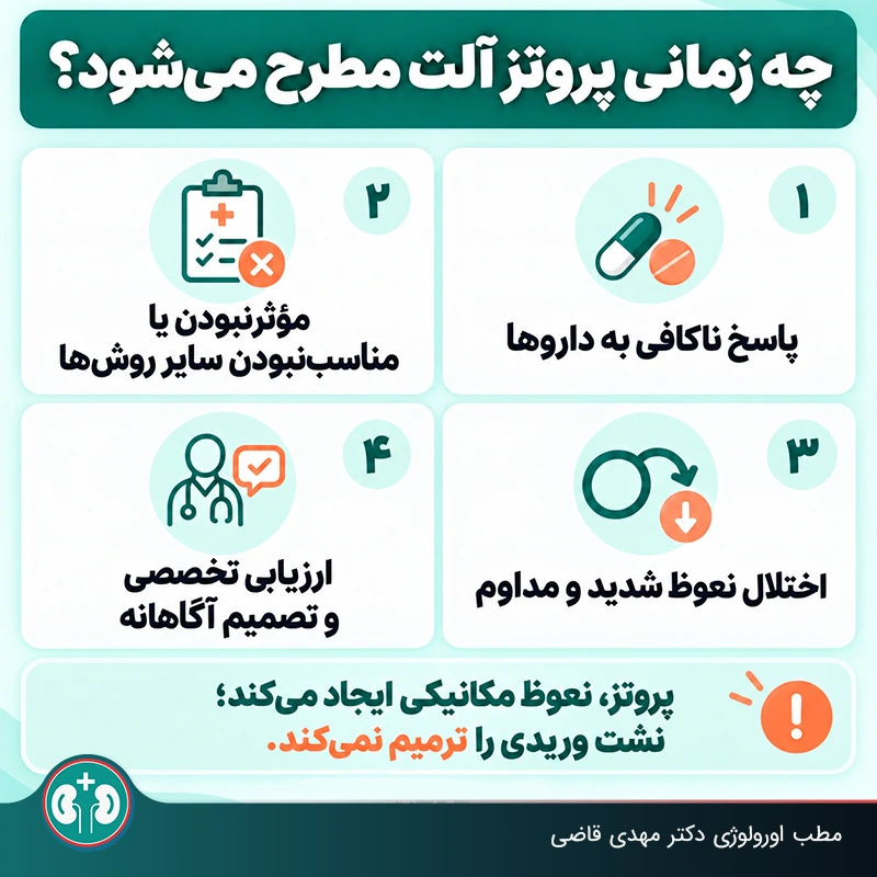 چه زمانی پروتز آلت مطرح می‌شود؟