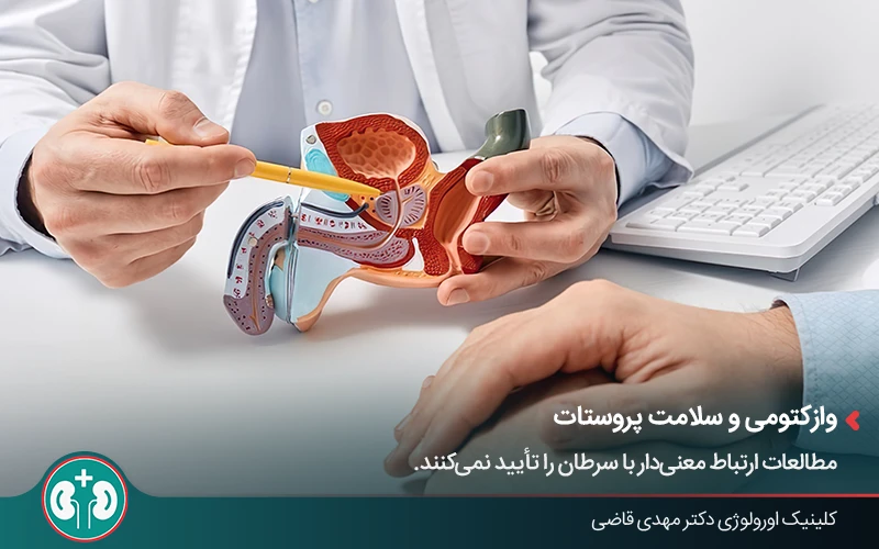 مشاوره پزشک درباره تأثیر وازکتومی بر پروستات و سلامت مردان